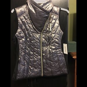 CK silver down vest